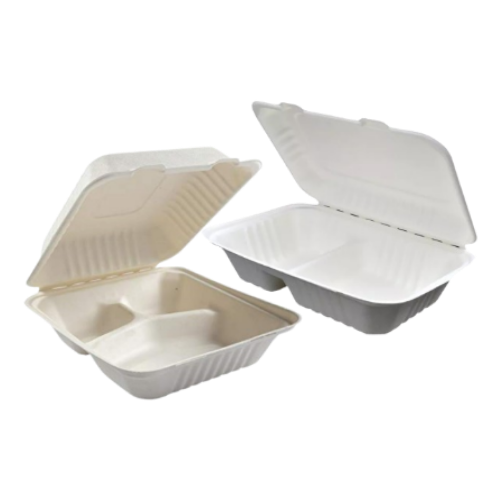 2 Compartment 8x8 - Bagasse (Fish Box)