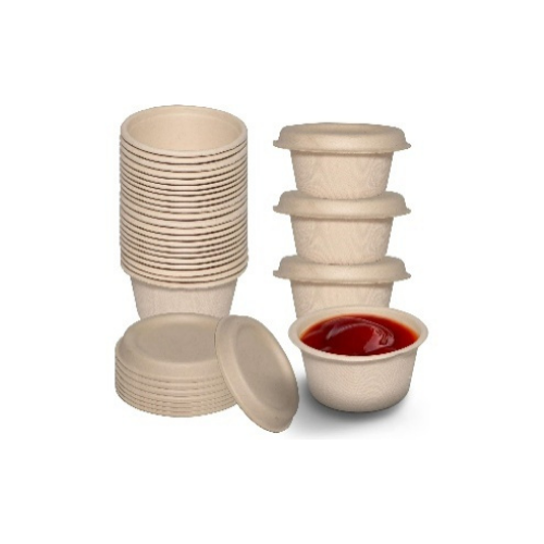 2oz Sauce Cup Portion Bagasse (Biodegradable)