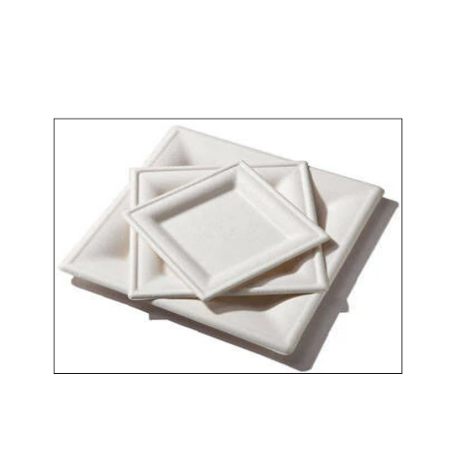 Square Paper Plate 6" - Bagasse