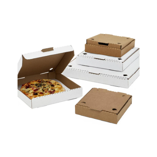 Kraft Pizza Box 10" - Kraft Inside & White Outside