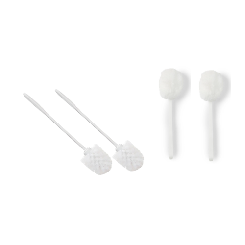 Toilet Brush Plastic Handle 12" with Mop Head